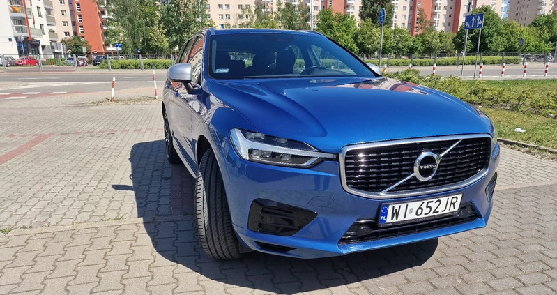 Volvo XC 60 cena 136000 przebieg: 99000, rok produkcji 2019 z Warszawa małe 301